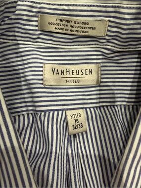 Reformation Vintage Van Heusen Striped Crop Top in Navy and White